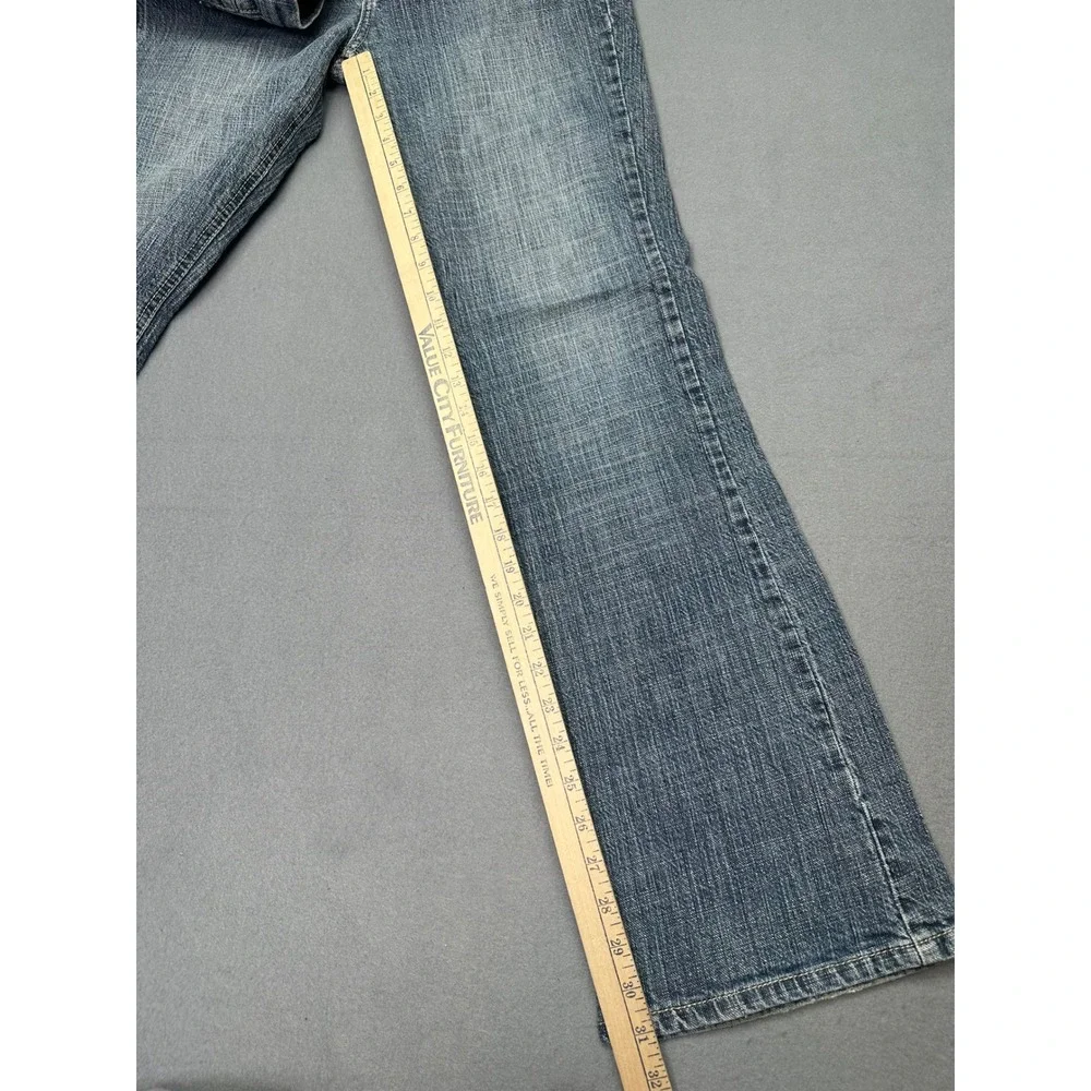 Buffalo David Bitton MOWY-X Y2K Blue‎ Bootcut Jeans Mens 31 Medium Wash Denim
